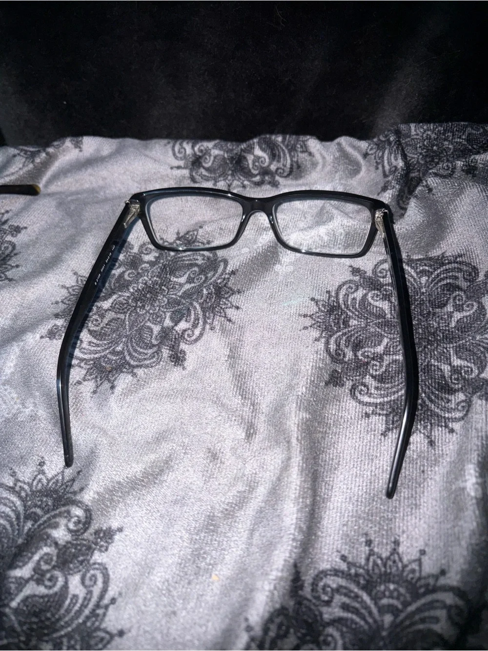 Burberry Black Rectangular Women's Glasses with Subtle Logo